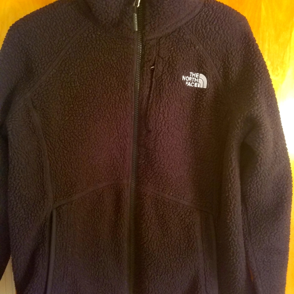 North face black fleece, size medium